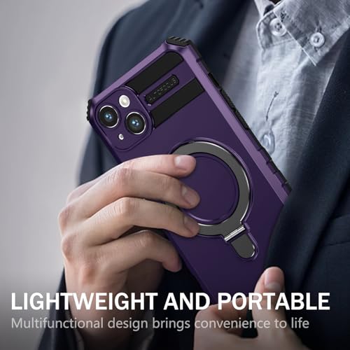 Coque iPhone 14 robuste et magnétique avec anneau de protection - 4