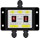 Manual and Automatic Transfer Switch, AC120V 15A ATS Auto Transfer Switch (Core Wires Connects)