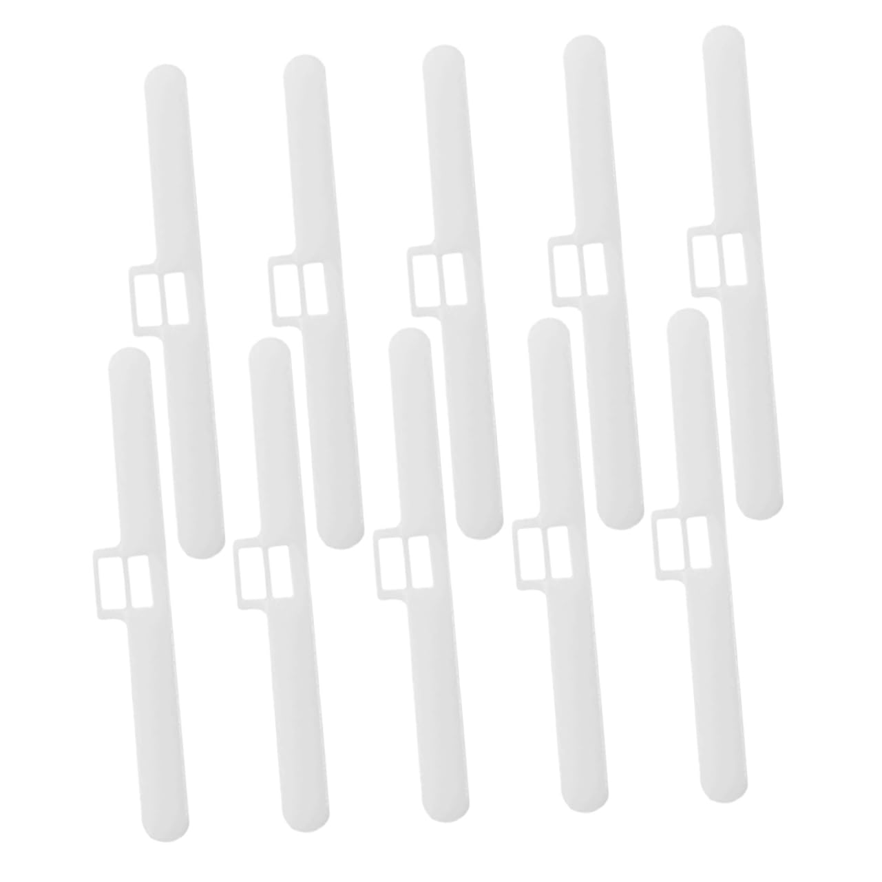 QUMIIRITY 10pcs Vertical Blind Repair Clips Double Hole Fixer Tabs for Heavy Duty Curtain Replacement Slats Easy Install Vertical Blinds Accessories for Smooth Operation Enhanced Decor