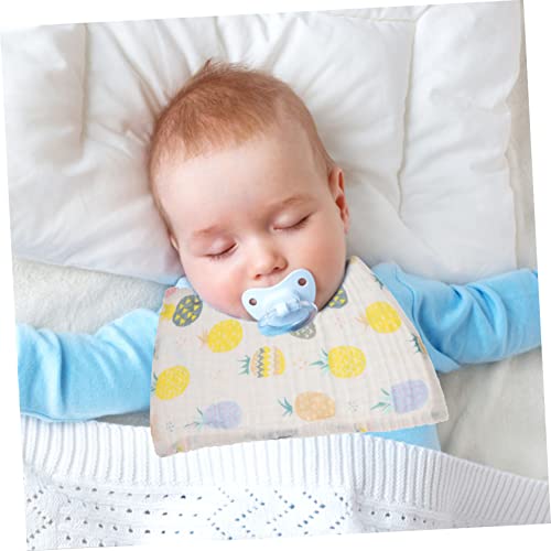 Wakauto 3Pcs Cotton Washcloths Muslin Burp Cloths for Newborns Soft Face Towels with Cute Patterns for Showers and Special Occasions4