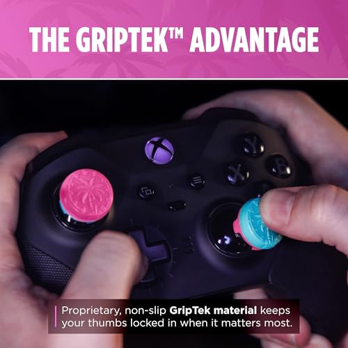 Image of KontrolFreek Action Adventure Performance Thumbsticks - Heist Edition for Xbox One & Xbox Series X|S Controller | Pink /Blue