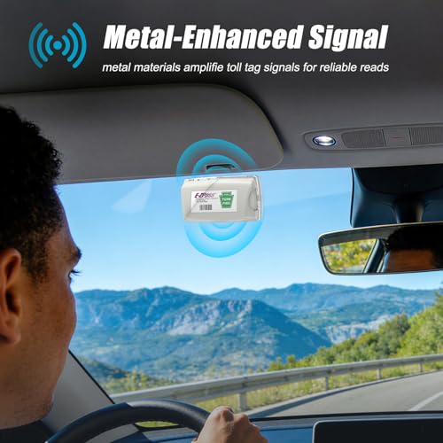 Image of Zeyitian Ez Pass Holder Clear 1 Pack - Super Strong Suction Cups for Windshield, Toll Pass Transponder Holder for EZ Pass /iPass