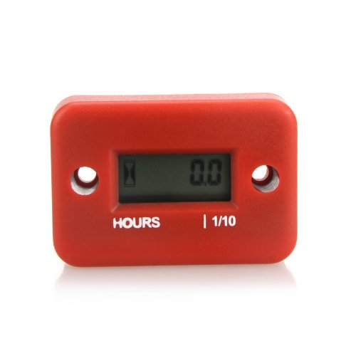 Docooler? Inductive Hour Meter for Marine ATV Motorcycle Dirt Ski Waterproof (RED)