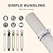 Data Cable Organizer, 2025 New Silicone Cable Tie, Multipurpose Cable Holder for Office and Home, Adjustable Wire Bundling Strap for Electronics, Flexible Cord Organizer for Students and Home (20)