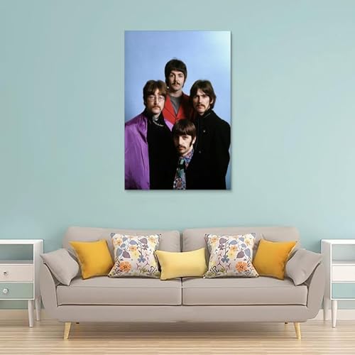 LUISAS Poster classique des Beatles sur toile – Impression d’art moderne pour chambre à coucher – 30 x 45 cm - Les Beatles, Paul McCartney, John Lennon, RIngo Starr, George Harrison LUISAS Poster classique des Beatles sur toile - Impression d'art moderne pour chambre à coucher - 30 x 45 cm – Image 3