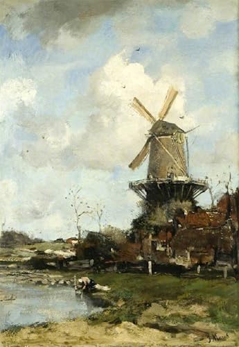 Tableau Jacob Henricus Maris Il Mulino impression dart murale haute qualité