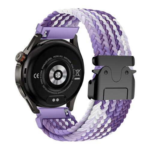 編組ソロループ弾性ストラップ対応 KOSPET MAGIC R10 用交換バンドクイックリース時計ナイロンストラップ替えベルト磁気バックル換えベルトマグネットコンパチブルシャオミ KOSPET MAGIC R10 伸縮性交換レディース メンズ (27)