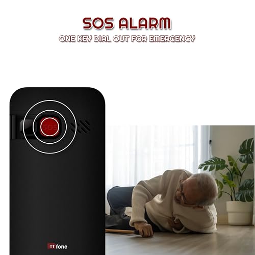 Ttfone TT190 Telefono Cellulare Di Emergenza Sbloccato Per Anziani Con Pulsante Grande - Semplice Telefono Più Economico - 4