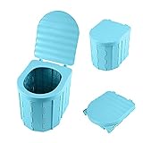 【Cómo utilizar】: 1. Desdobla la papelera. 2. Coloque la cubierta inferior en el medio del contenedor de manera plana. 3. Coloque el borde del inodoro encima del cubo del inodoro.