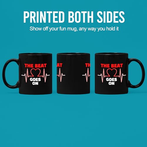 Taza de cerámica negra 11 oz apta microondas miniatura 3