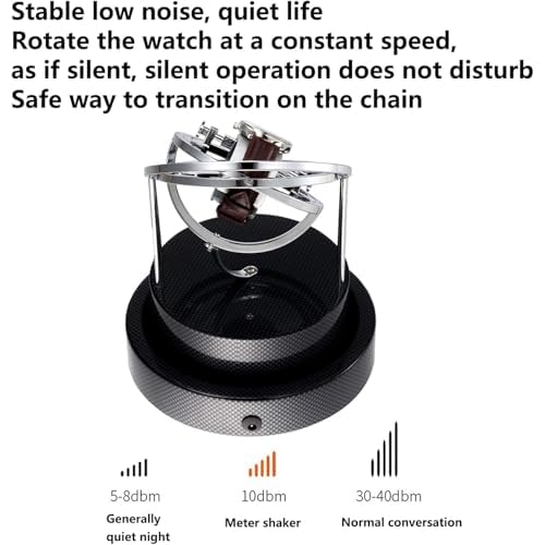 Leiser Uhrenbeweger, Aufbewahrungs-Geschenkbox, antimagnetisch, automatischer Aufzug für mechanische Uhren, Heimgebrauch silver