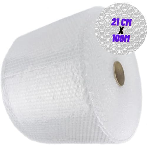 Bobina Plastico Bolha 21cmX100m Embalagens Frágeis Ecommerce