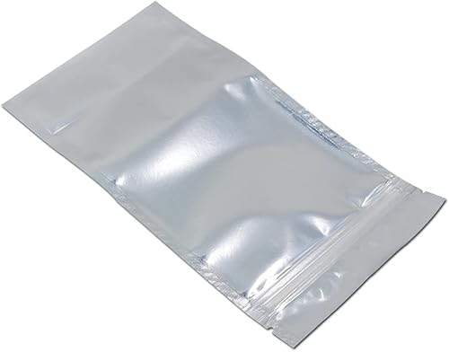 Miniatura 6 de FERENLI 100 piezas de bloqueo frontal transparente con cierre de cremallera de aluminio resellable, bolsa de embalaje de plástico para sellado