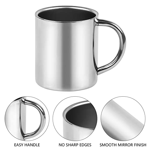Cabax 7Oz / 210Ml Mug, Double Walled Coffee Mug With Handle, Stainless Steel Shatterproof Tea Cups For Kids Camping Mugs, Pack Of 1 #TOP3