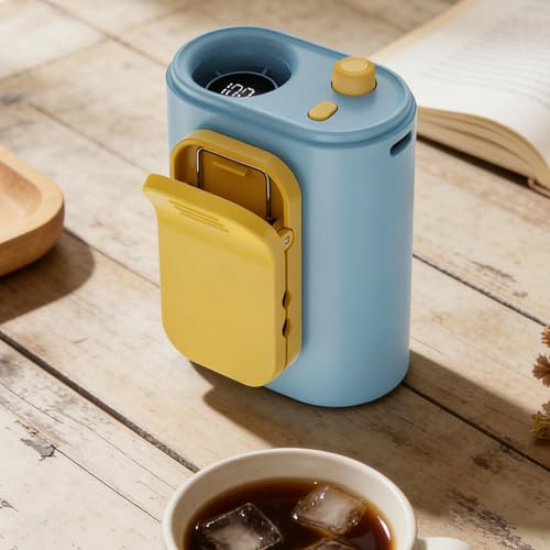 Ventilador de cinturón con pantalla digital de mano portátil a pilas 4