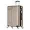 DK Luggage 28" Large Hard Shell Suitcase 4 Wheel Spinner ABS25 (Gold, 28" Large)