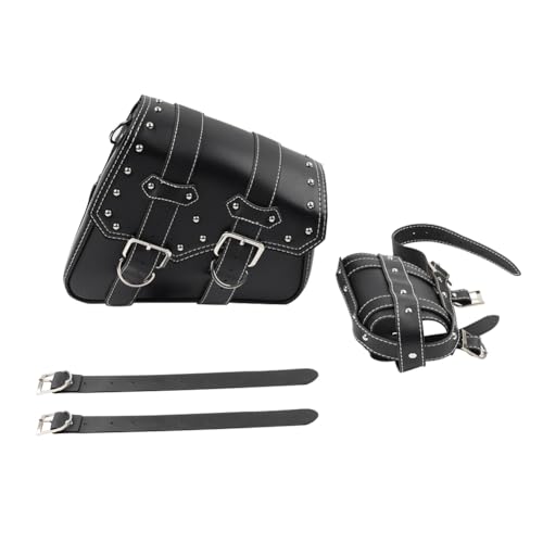 Rbanna1 1 Pc #27C Bolsa de almacenamiento para moto lado derecho negra para Harley Sportster XL883 y XL1200 miniatura 1