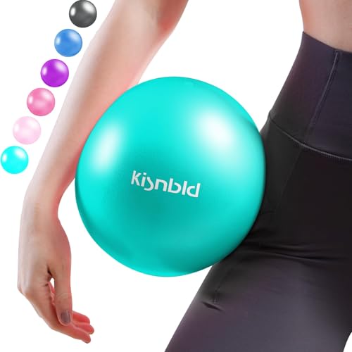 kisnbld - kisnbld Small Exercise Ball, 9 Inch Mini Pilates Ball, Anti Burst and Slip Resistant Mini Yoga Ball for Stability, Fitness, Physical Therapy, Stretching & Core Strength Workout at Home Gym & Office