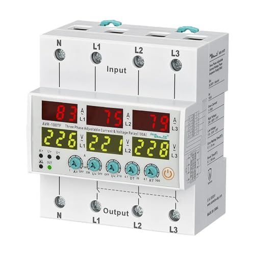 Relais de protection AVR-XXTF 3x380V pour sécuriser les pompes et moteurs triphasés 63A