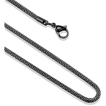 555Jewelry 3.3mm Stainless Steel Mesh Necklace for Women & Men, Available in 16-22