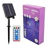 2,7 METROS: Tiene 2,7 metros de longitud el cable de plástico con leds y una separación de 35cm entre cada led. Además existe una longitud de 2,8 metros desde que comienzan los led hasta el panel solar donde podrás cargarlos de energía.
