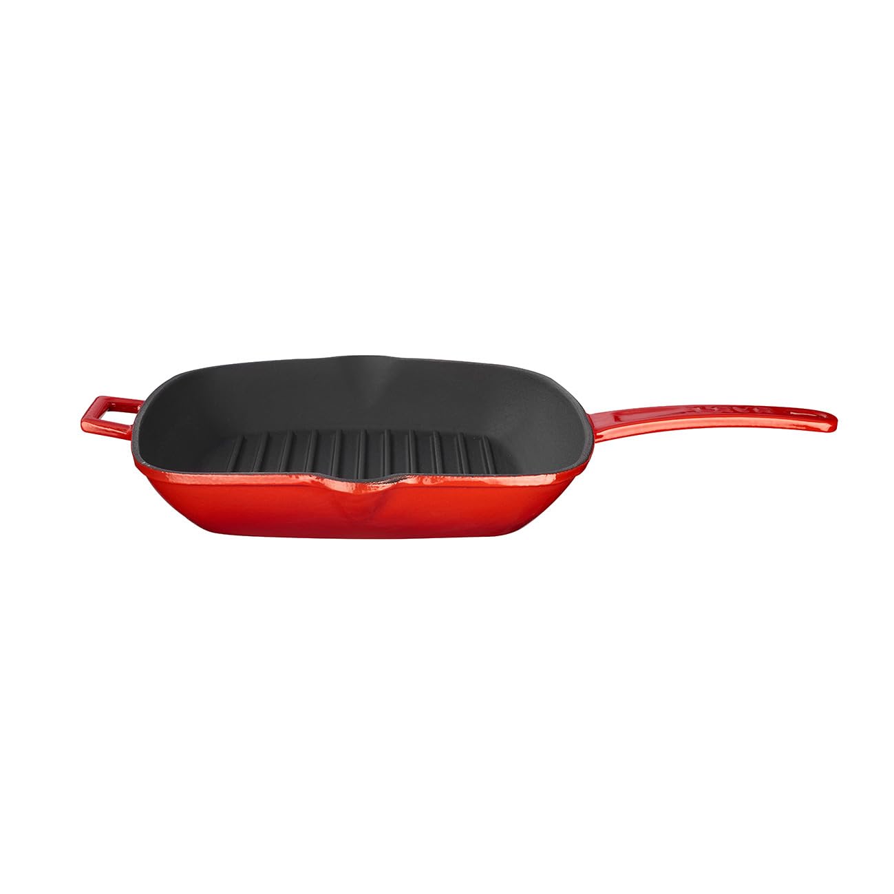 Lava Metal Döküm Izgara Tava, Metal Saplı, 26x26 cm, Kırmızı