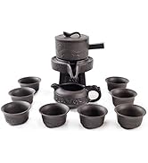 Chinese Yixing Gongfu Tea Set Service Automatic Stone-Mill Pot Cups Gift for Tea Ceremony Party H...