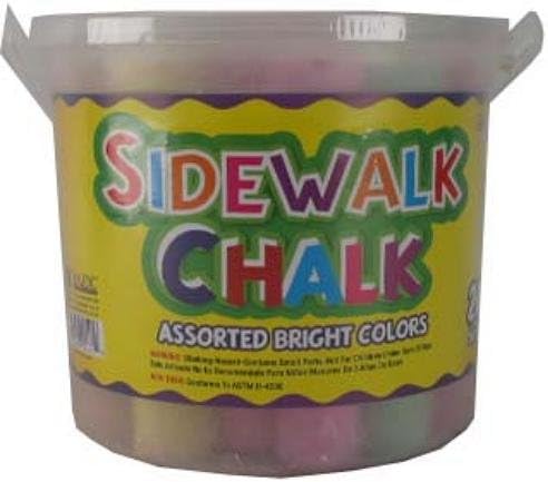 Dollaritem CHALK SIDEWALK 15PC W/BUCKET #BAZIC Pcs Per case : 48