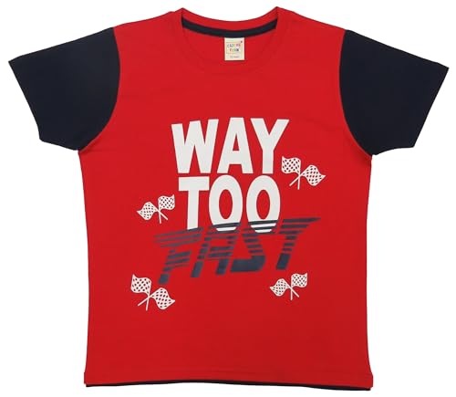 Image of Clothe Funn Boys Printed Cotton Half Sleeves T-Shirt & Shorts Set