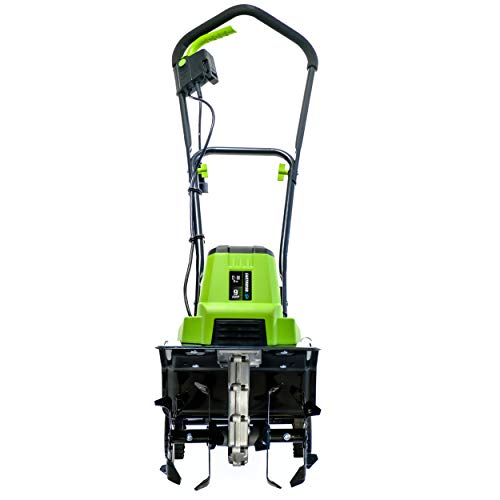 Earthwise TC70090 9-Amp 12-Inch Corded Electric Tiller/Cultivator, Green
