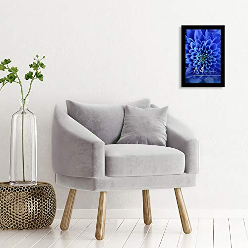 Americanflat A4 Picture Frame in Black Composite Wood with Shatter Resistant Glass