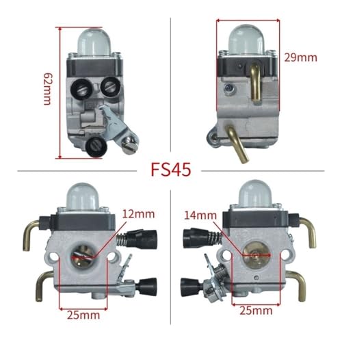 Carburateur FS80 FS85 de précision avec accessoires joint et durite - 2