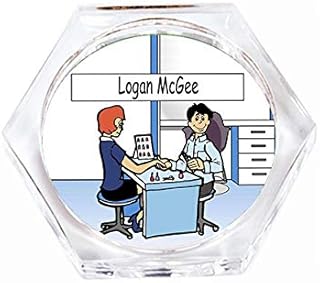 PrintedPerfection.com Personalized Drink Coaster Gift: Nail Technician Male - Nail Salon, Manicurist, Nail tech, Nail Technician