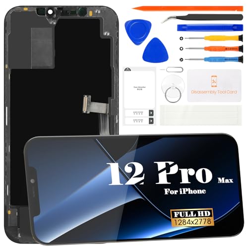 for iPhone 12 Pro Max Screen Replacement A2411 3D Touch LCD Screen Replacement A2342 LCD Display A2410 Touch Digitizer Assembly A2412 Repair Parts Kits