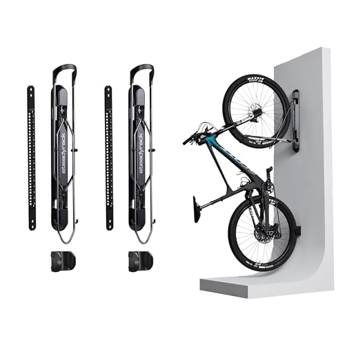 Steadyrack ProFlex Wide Fahrrad Wandhalterung - Vertikale Fahrradhalterung klappbar für E-Bikes, MTB, Gravelbikes & mehr - Platzsparende Aufbewahrung für Garage, Keller & Zuhause - 2er Packung Steadyrack ProFlex Wide Fahrrad Wandhalterung - Vertikale Fahrradhalterung klappbar für E-Bikes, MTB, Gravelbikes & mehr - Platzsparende Aufbewahrung für Garage, Keller & Zuhause - 2er Packung
