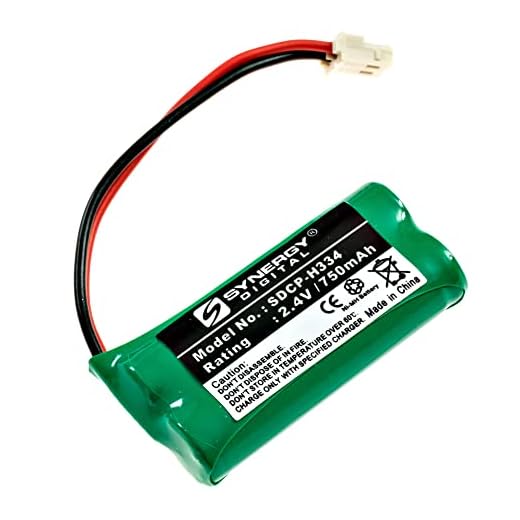 Synergy Digital Cordless Phone Battery, Works with Att EL52313 Cordless Phone, (Ni-MH, 2.4V, 750 mAh) Ultra Hi-Capacity, Compatible with AT&T BT166342, BT266342, BT183342, BT283342 Battery