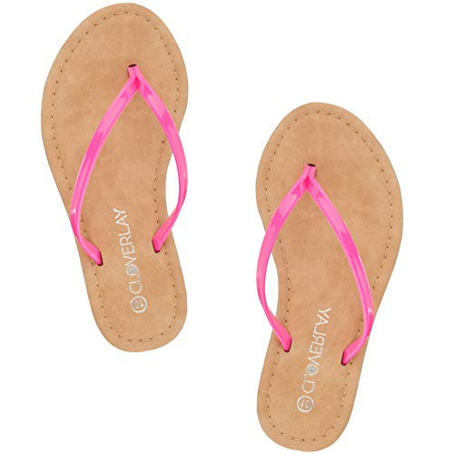 CLOVERLAY Girls Kids Summer Comfort Casual Thong Flat Flip Flops Sandals Slipper4