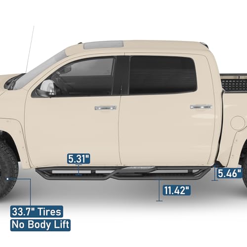 Estribos laterales Hooke Road para Toyota Tundra 2007-2021 miniatura 5