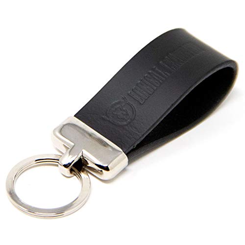 Logical Leather Keychain - Premium Genuine Leather Keychains for Men and Women (Black)