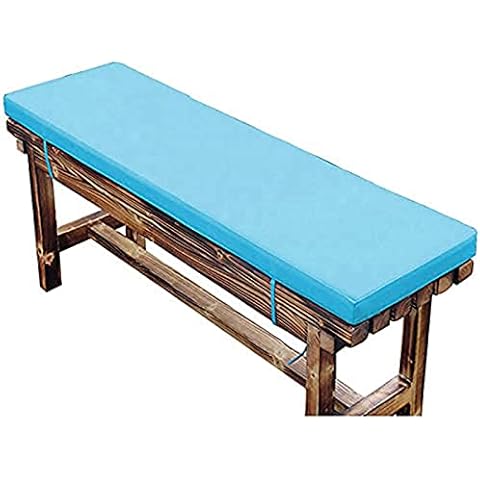 LYANML Anti-slip Bench Cushion with Fixed Straps Outdoor Waterproof Garden Bench Pads 2 3 Seater Couch Seat Mats Cover