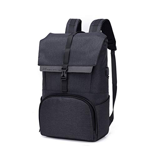 Preisvergleich Produktbild Ly-lgb Leichter Laptoprucksack des Studententasche der Freizeitbeutelstudententasche-Männer (Farbe : SCHWARZ)