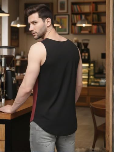 Image of Rigo Stylish Cotton Printed Vest for Men | Round Neck,Regular Fit, Sleeveless T-Shirt Vest for Men | Casual Innerwear Sando for Men & Boys - Perfect for Workouts Gym, Vacations, and Beaches