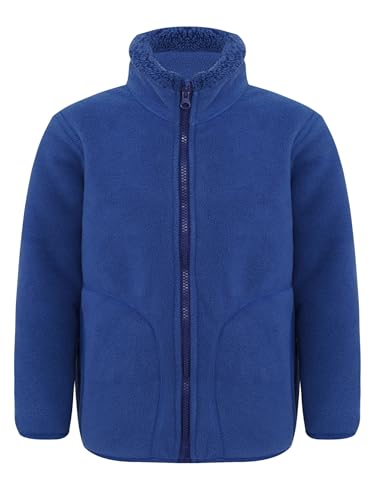 Kids Girls Boys Sherpa Fleece Jacket Fall Winter Warm Coat Outwear Long Sleeve Zipper Sweatshirt