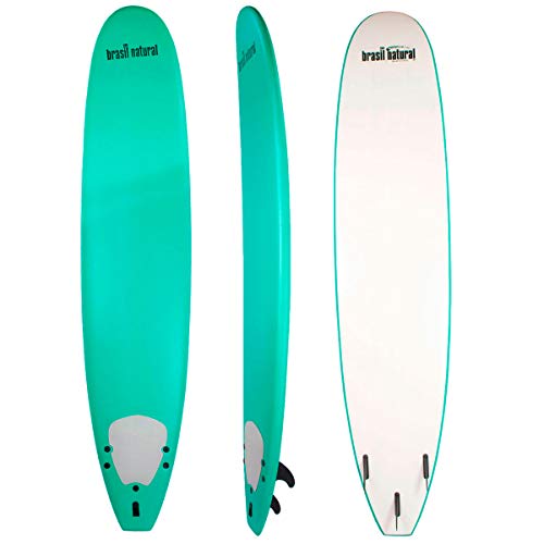 Prancha de Surf Long Board 9.1 + Kit Surf - Brasil Natural (Verde-escuro)