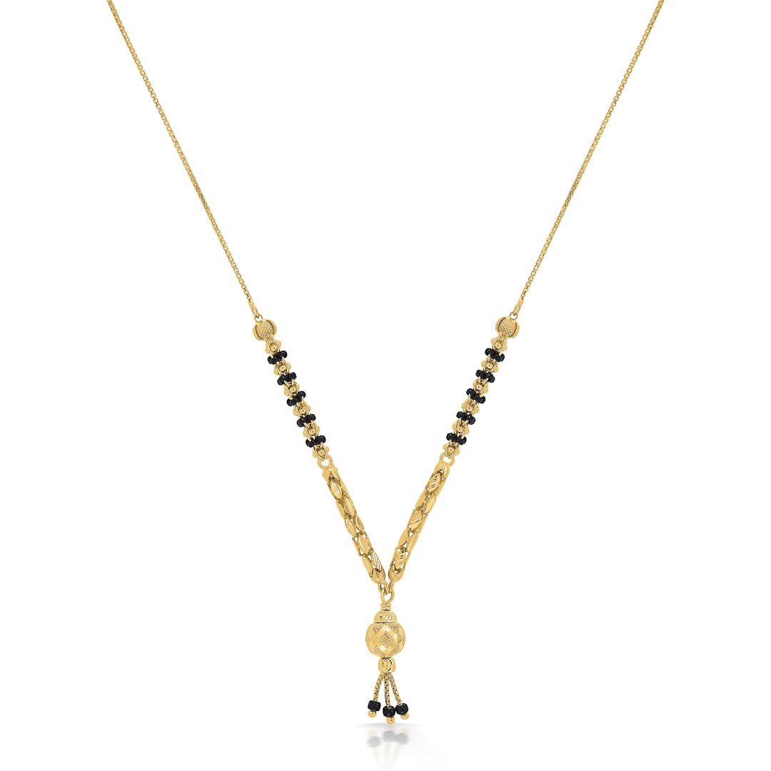 P.N.Gadgil Jewellers 22 Karat (916) BSI Hallmarked Yellow Gold Modern Affinity 21ModernMangalsutra For Women GMAN264-image-27
