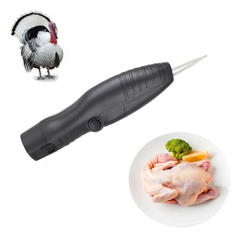 Máquina eléctrica de mano para desplumar pollos, máquina portátil de plumas de aves de corral para depilación rápida y fácil para pollos, patos, gansos y pavos