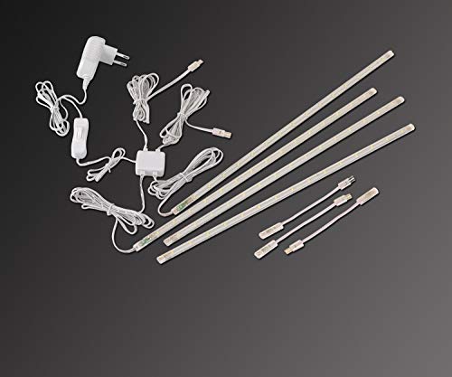 Kit Barra de Luz LED 4 Piezas 16 pulgadas Blanco Frío miniatura 6