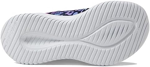 Skechers Kids Girls Ultra Flex 3.0-Safari Shine Sneaker, Black/Multi, 4 Big Kid | Image 2