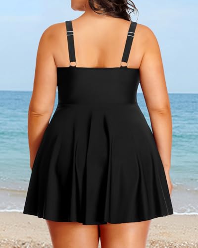 Tempt Me Women's Plus Size Tummy Control Swim Dress 2025 One Piece Swimsuit