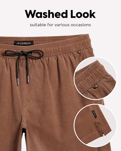 maamgic Men's Swim Trunks with Compression Liner 5.5 inch Beach Shorts Quick Dry Bathing Suits with Zipper Pocket2